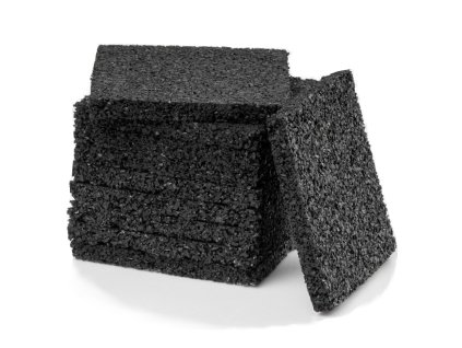 Gumová (granulátová) podložka pod hranol (Rozměr podložky 100 x 100 x 5 mm)