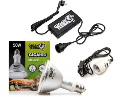 SET GIGANTERRA GIGAHID UVB 50W PAR30 s objímkou