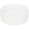 Trixie Miska keramická s reliéfem bílá 13 cm(1)