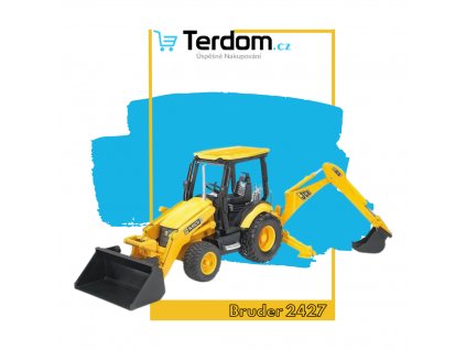 BRUDER 02427 JCB MIDI čelní nakladač + lžíce