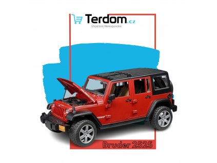 BRUDER 2525 JEEP WRANGLER Rubicon červený