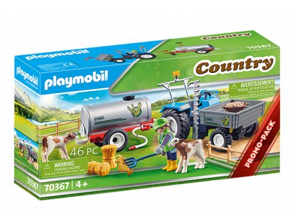 pol pl PLAYMOBIL 70367 traktor ze zbiornikiem na wode 2873 4