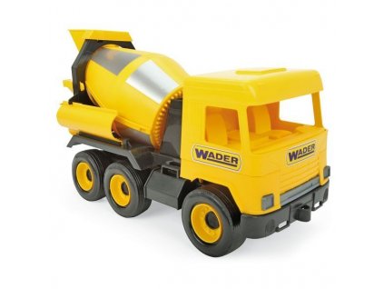 WADER 32124 Middle Truck auto domíchávač betonu 38cm žluté plastové