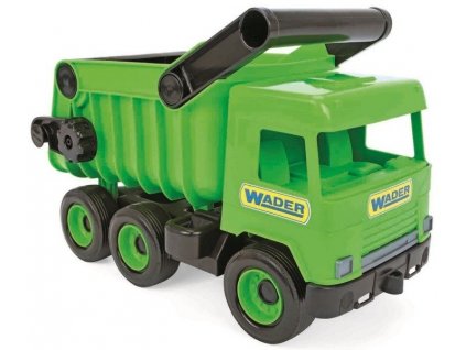 Wader 32101 Middle Truck sklápěč 36 cm zelený
