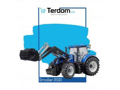 Bruder 3121 Traktor New Holland T7.315 s čelním nakladačem