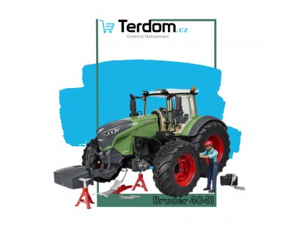 BRUDER 4041 Traktor Fendt 1050 Vario + mechanik s nářadím