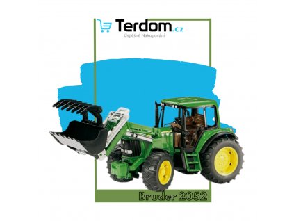 BRUDER 02052 Traktor John Deere 6920 s přední lžící