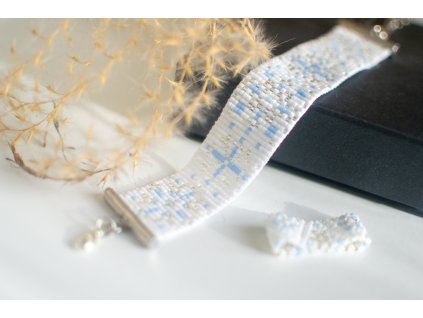 Ledová vločka- náramek a prstýnek