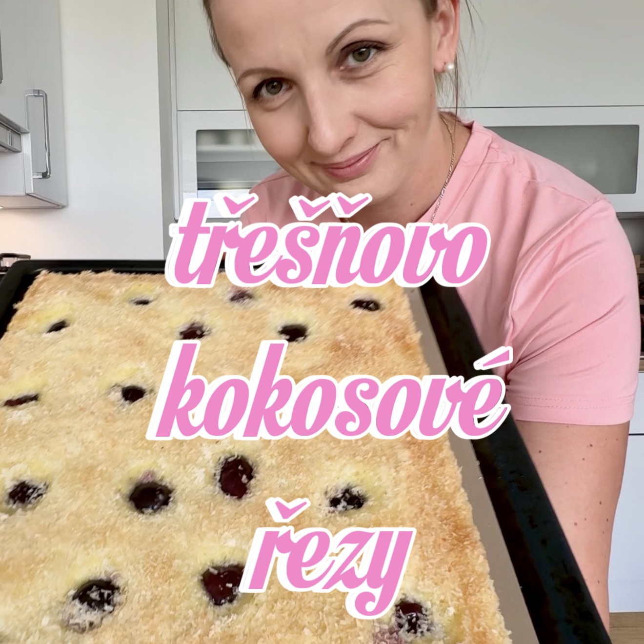 Třešňovo-kokosové řezy