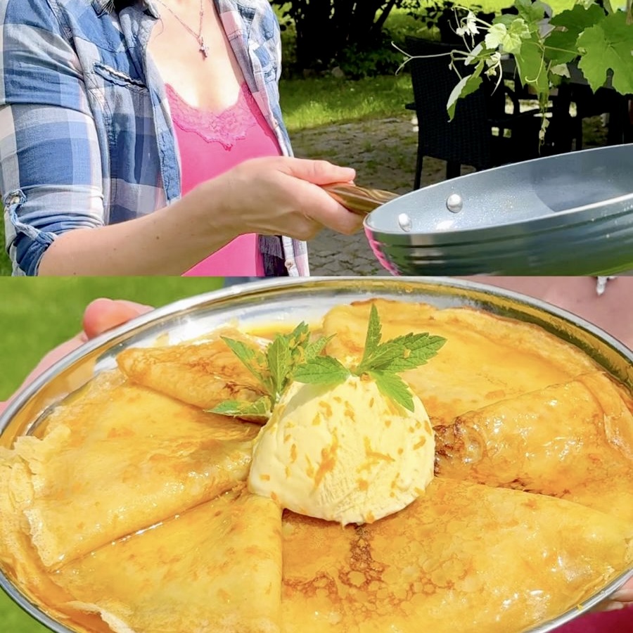 Palačinky s pomerančovým karamelem