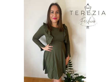 Volnočasové šaty s volánky