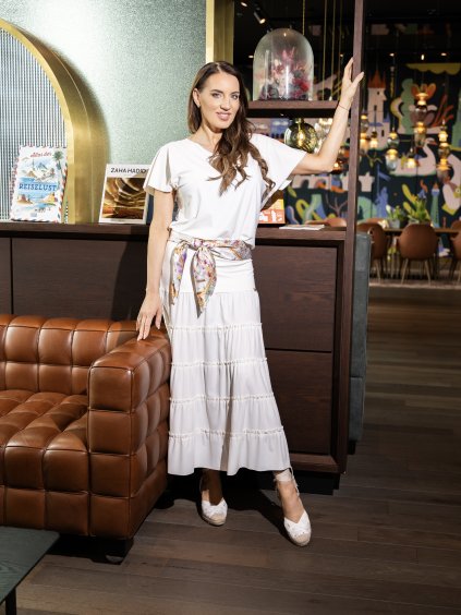 TRIKO JOSEFINE A SUKNĚ LUCIA OFF WHITE