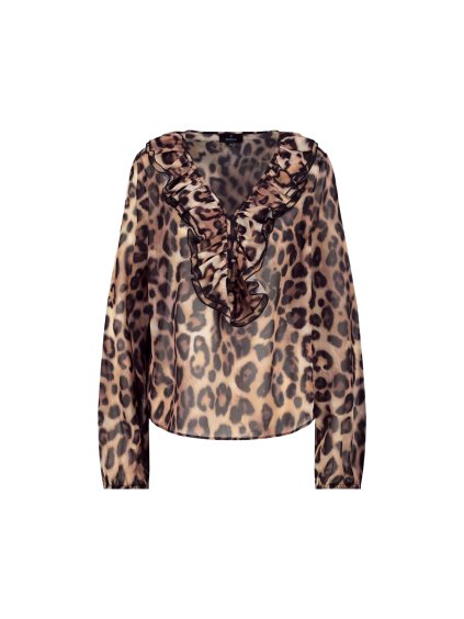 BLŮZA CHAMPS-ÉLYSÉES LEOPARD PRINT (Velikost S)