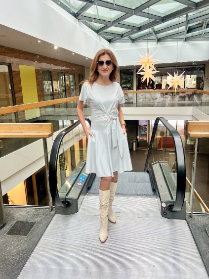 ŠATY 	BARBARA	PALE GREY