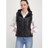 PROŠÍVANA VESTA TOKYO S KAPUCÍ ČERNÁ (Velikost S)