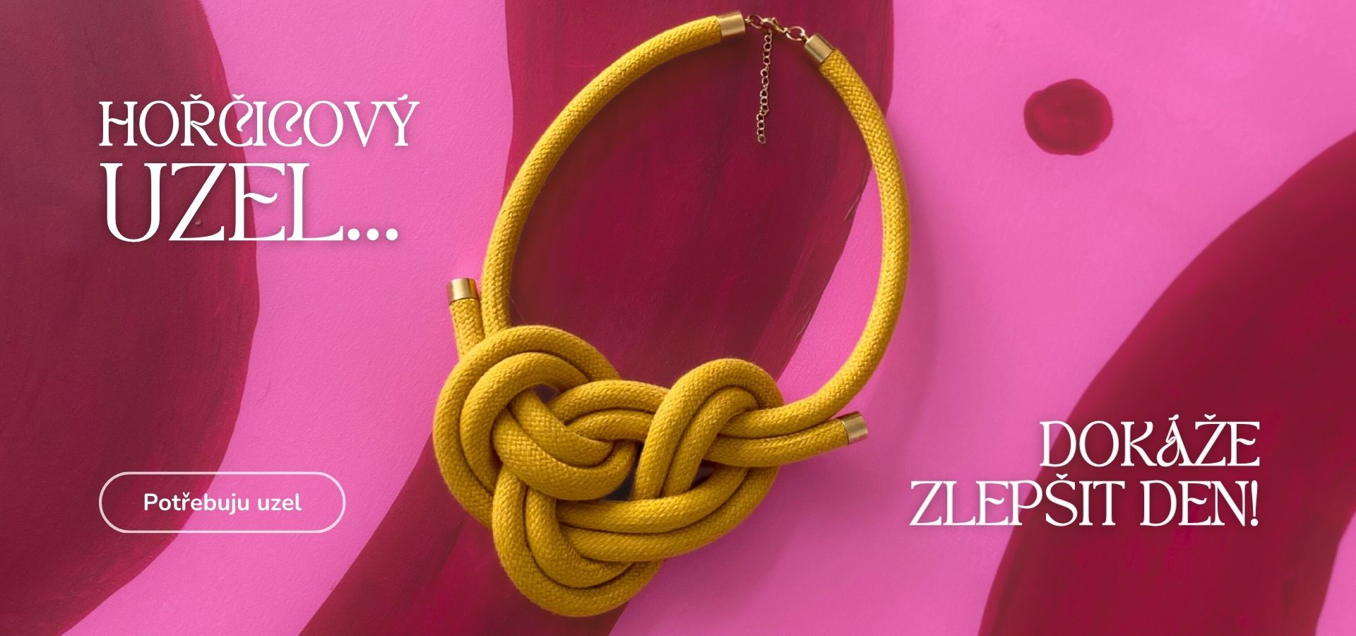 Hořčicový náhrdelník