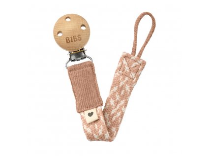 BIBS Paci Braid klip na cumlik dudlik Blush Ivory