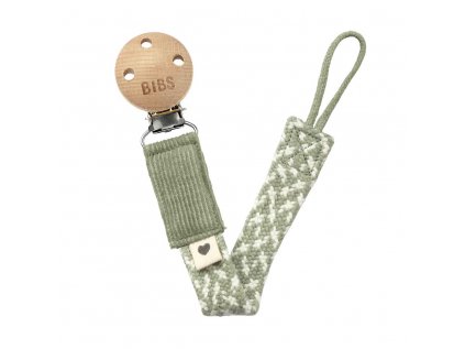 BIBS Paci Braid klip na cumlik dudlik Sage Ivory