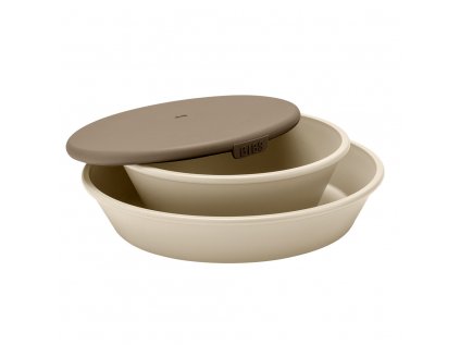 BIBS tanier a miska s vrchnakom Vanilla 4320245 5713795230976