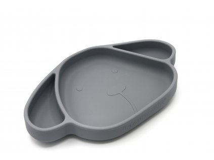 silicone dish milo grey the cotton cloud