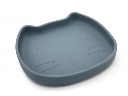 silicone dish pippa blue the cotton cloud