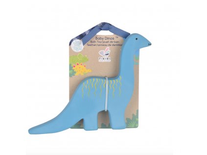 Tikiri Baby Dinosaurus z prirodnej gumy brachiosaurus backercard