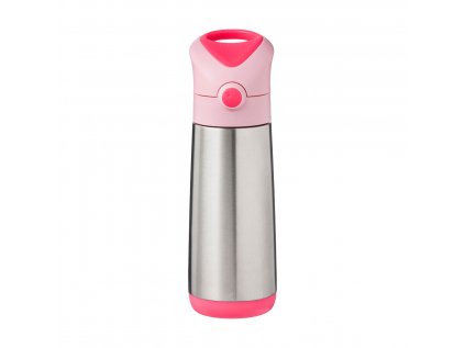 b.box - Termoska na pití s brčkem 500 ml - flamingo fizz