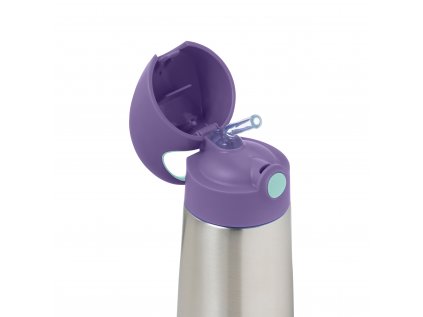 b.box - Termoska na pití s brčkem 500 ml - lilac pop