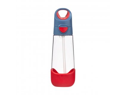 b.box - Lahev na pití s brčkem 600 ml - blue blaze