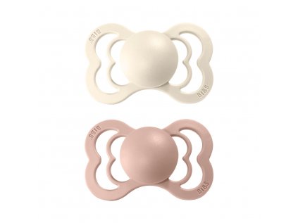 BIBS Supreme cumlik z prirodneho kaucuku 2ks Ivory+Blush