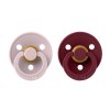 BIBS Colour cumliky z prirodneho kaucuku 2ks Pink Plum Elderberry