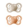 BIBS Couture cumlik z prirodneho kaucuku 2ks Vanilla+Peach