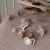 BIBS Couture ortodontický dudlík z přírodního kaučuku 2ks - Honey Bee + Olive