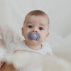 BIBS Infinity symetrické dudlíky ze silikonu 2ks - Fossil Grey + Mauve