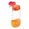 b.box - Sport lahev na pití 600 ml - růžová/oranžová