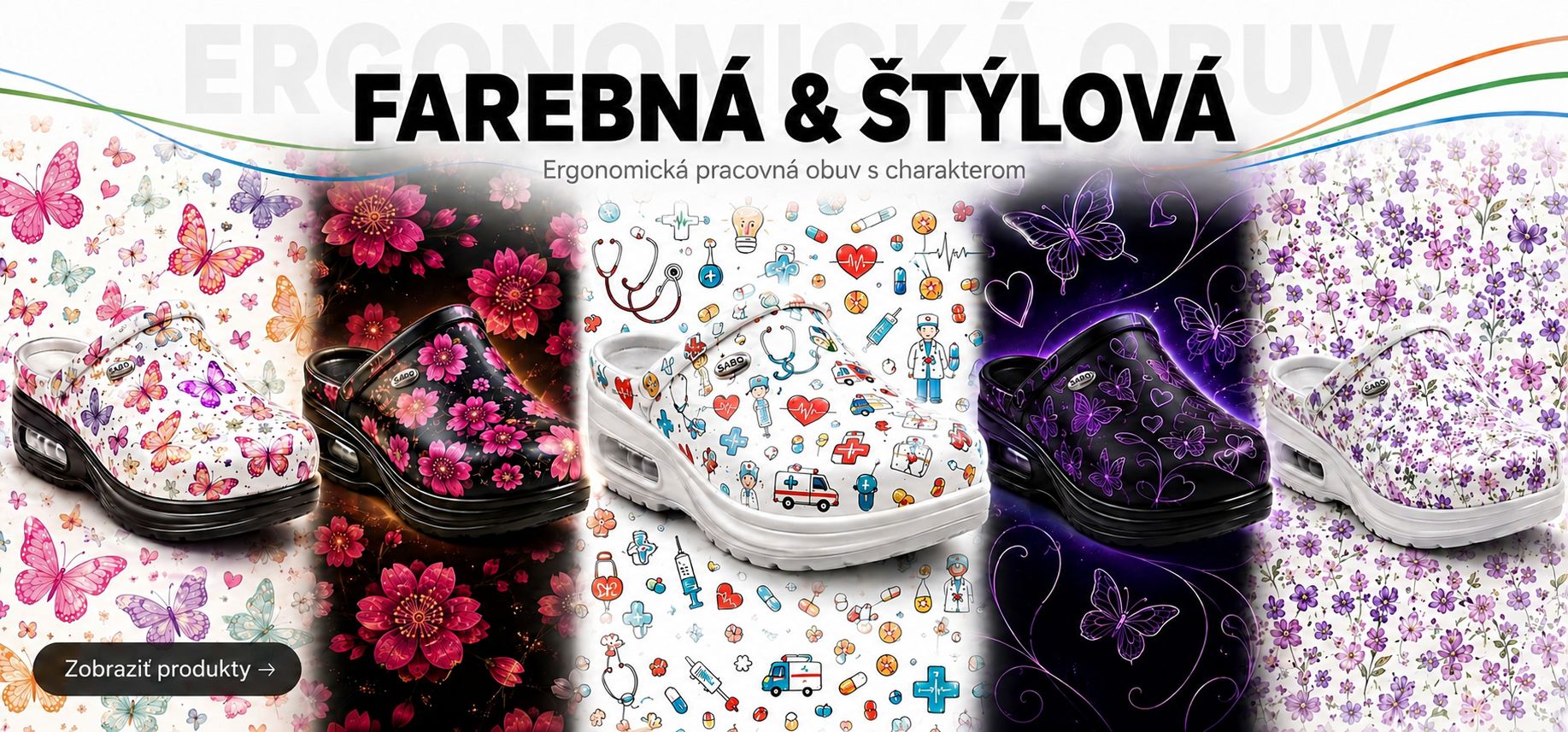 Farebná a štýlova obuv-PC