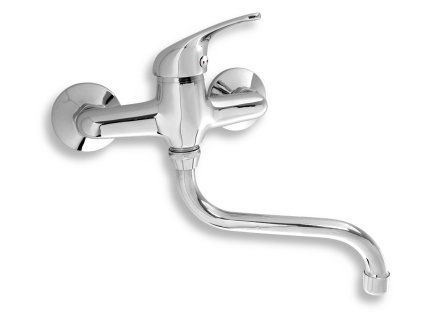 Titania Iris nástenná drezová umývadlová batéria 150 mm (trubkové rameno), chróm TermaTech.sk (1)