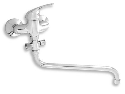 Titania Iris paneláková batéria bez sprchy 100mm (trubkové rameno), chróm TermaTech.sk (1)