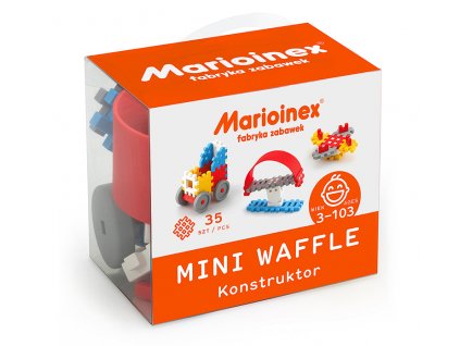 Stavebnicové kostky WAFFLE MINI 35 Kluk