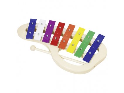 Xylofon barevný 8 tónů 32 cm