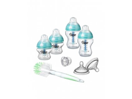 Tommee Tippee sada kojeneckých lahviček C2N Anti colic s kartáčem