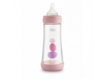 Chicco láhev kojenecká Perfect 5 silikon růžová 300 ml