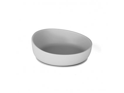 Doidy Cup Silikonový talíř s přísavkou - šedá
