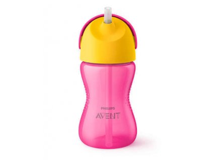 Philips AVENT Hrneček s ohebným brčkem 300 ml dívka