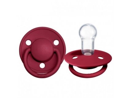 BIBS DE LUX - Silikonový dudlík, 0 - 36 m, Ruby