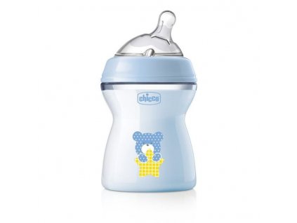 CHICCO Láhev kojenecká Natural Feeling 250ml, 2m+, Boy