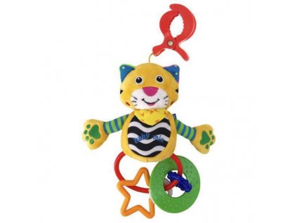 Dětská plyšová hračka s klipem - tygr