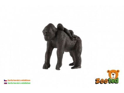 Gorila horská s mládětem zooted