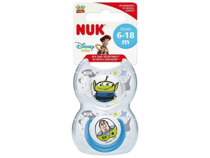 Nuk Dudlík silikonový Trendline Toy Story 6-18m, 2ks modrý