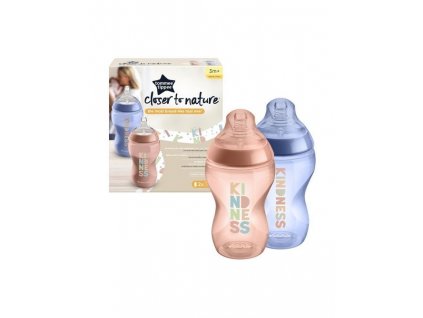 Kojenecká láhev Tommee Tippee 340ml - Holka 2ks - Kindness